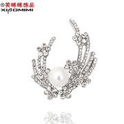 Pack email specials smiling Korean version of Angel Wings brooch Crystal pin brooch pin collar-pin female