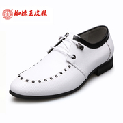 Spider King new trend of casual men shoes suede cowhide rhinestone breathable popular Korean men's shoes
