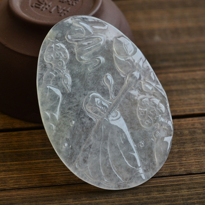 林冲雪夜上梁山翡翠吊坠