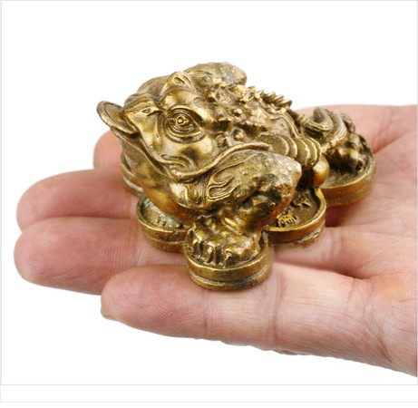 纯铜金蟾摆件客厅三足铜金蟾蜍家居玄关装饰三脚金蝉店铺开业礼品