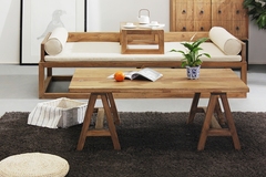 茶几现代时尚简约创意家具纯实木会客厅茶桌复古小户型方桌子矮桌