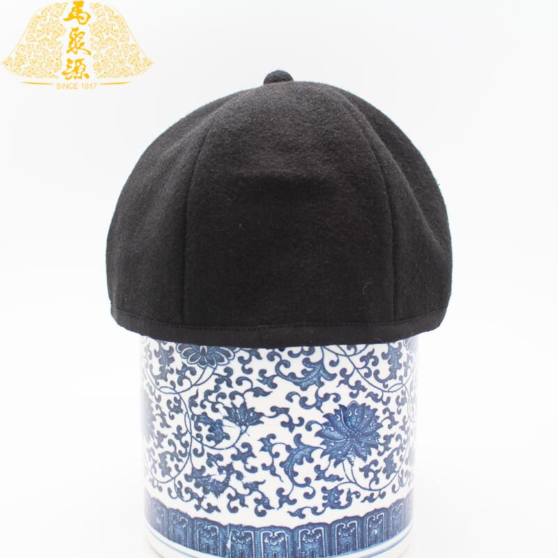 中华老字号马聚源传统平绒春季新款无沿包头通用地主帽休闲帽子