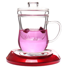 包邮耐热玻璃茶杯创意杯子水杯 玲珑玻璃杯恒温宝套装 保温60℃