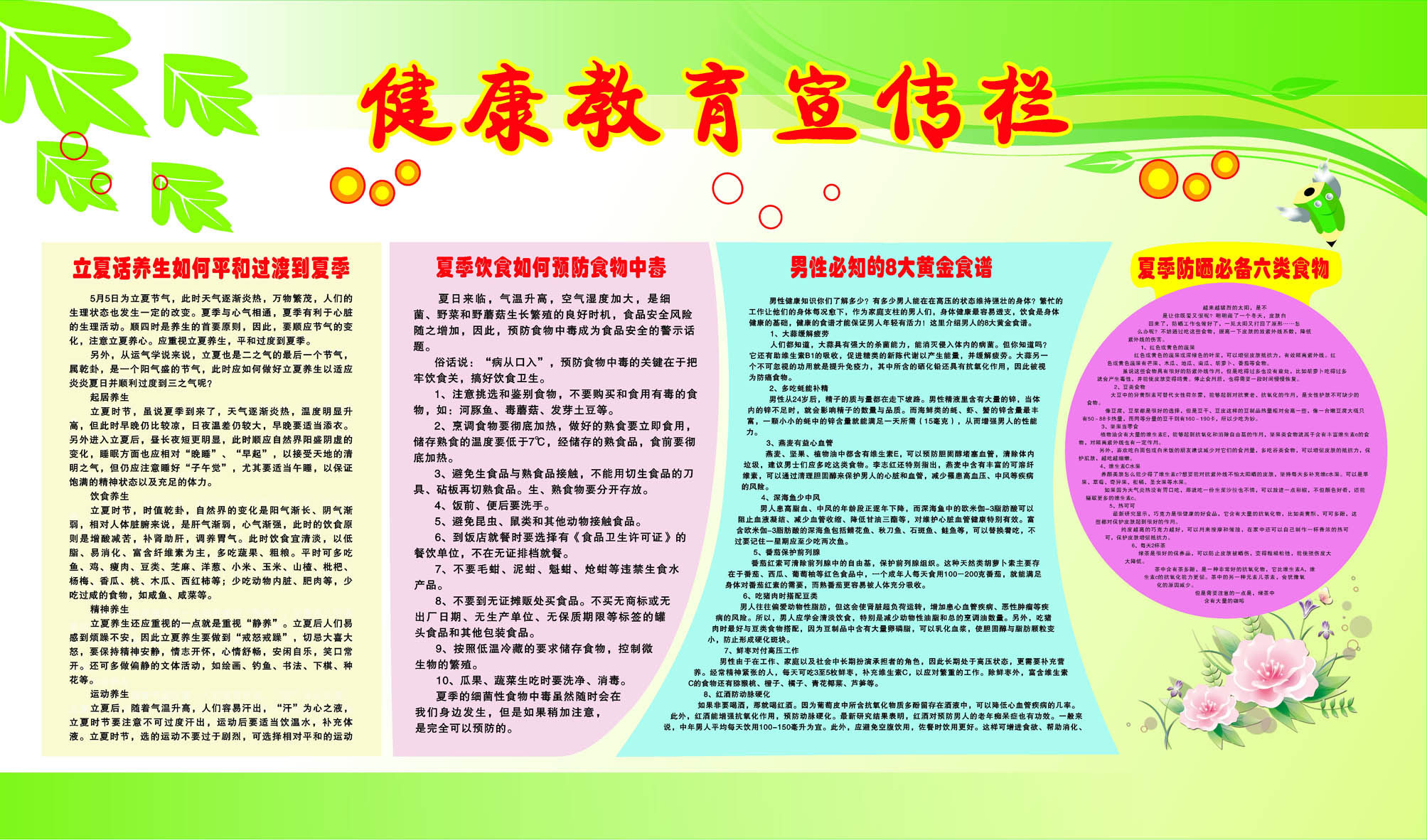 设计海报印制展板素材健康教育宣传栏写真
