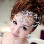 Good love beauty flower shadow bridal tiara with the makeup styling hair accessories Bridal Jewelry Wedding necklace earrings set