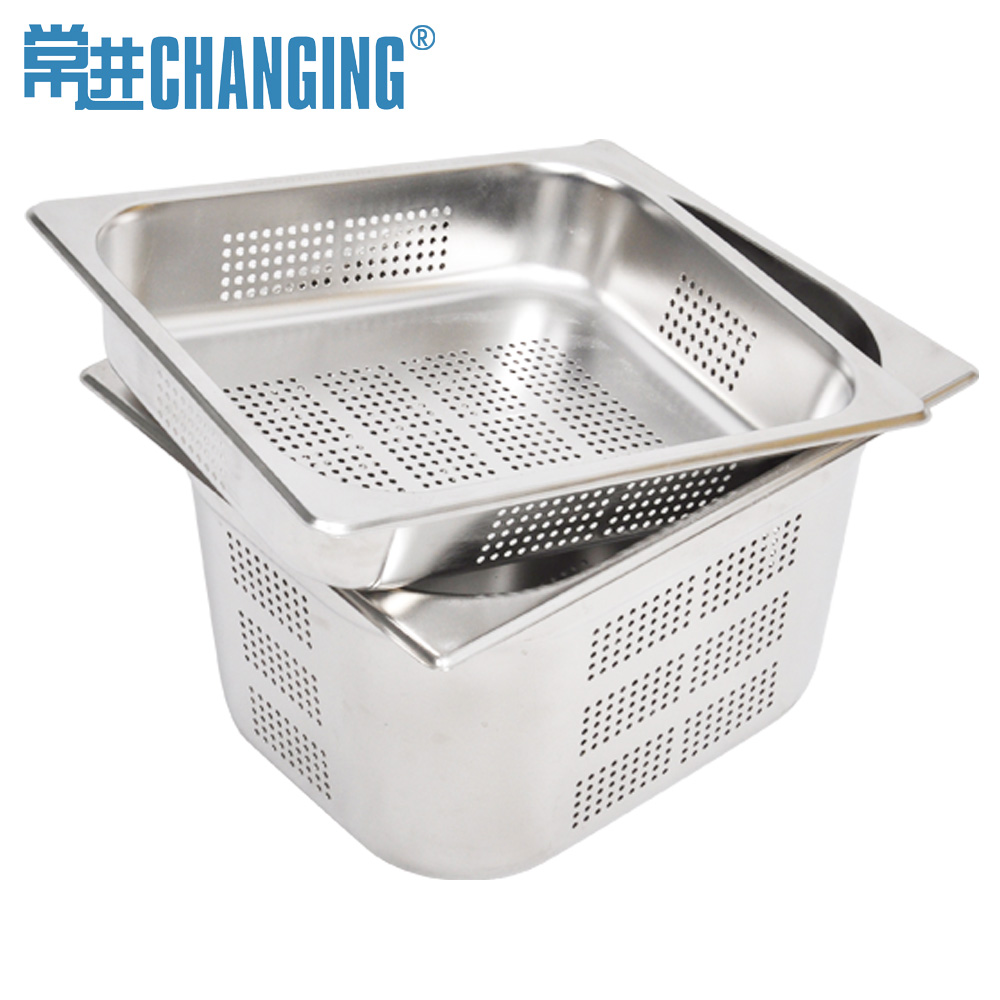 常进不锈钢冲孔份数盆 1/2 洗菜盘漏盘 不锈钢食物盆 餐盘 蒸盆在类目 餐饮具, 餐具, 盆中 - 来自Buy2taobao.com提供专业的淘宝代购服务