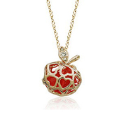 YUKI jewelry ladies necklace Red Apple Austria Crystal girlfriend gifts