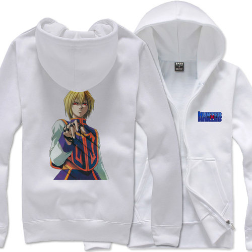 琦趣服饰时尚秋冬新款潮流全职猎人加厚拉绒外套动漫连帽卫衣_不打折