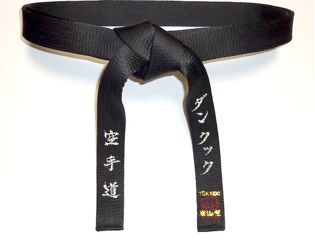 Black belt karate