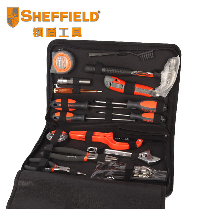 钢盾工具25件套通用工具套装五金工具组套水电工维修工具组套家
