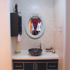 特价 椭圆欧式 卫生间卫浴浴镜 地中海防水 装饰梳妆美容壁挂镜子