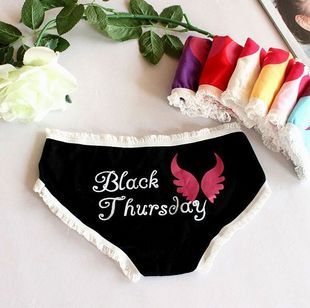 Lovely Angel wings Week Cartoon shorts female Underwear Cotton Triangle pants 7 days seven colorsin the Lingerie/Men's underwear/Tracksuit , Briefs category - from Buy2taobao.com to provide professional Taobao agent buy service