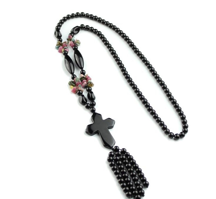 時尚飾品瑪瑙毛衣鏈項鏈 黑色 碧玺 韓版 首飾手工流行綠色2020款在類目 飾品/流行首飾/時尚飾品新, 項鍊中 - 來自Buy2taobao.com提供專業的淘寶代購服務