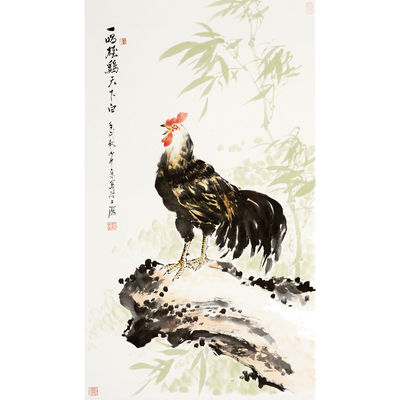 16. 张中原作品 一唱雄鸡天下白