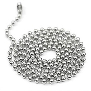 Titanium steel Necklace Bead chain distribution boys 2.4mm diameter 50cm length 11LFGXPOB8