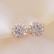 Good jewelry Korea jewelry with diamond circle earrings 15 new Korean fashion earrings jewelry earrings