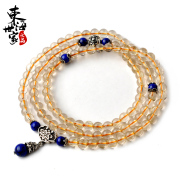 Family blonde Crystal 108 beads bracelets across the East China Sea Thai silver lapis lazuli Beads Bracelet fashion jewelry women