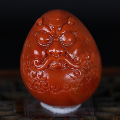 26.90g顶级南红玛瑙佛头挂件【南红珍品】