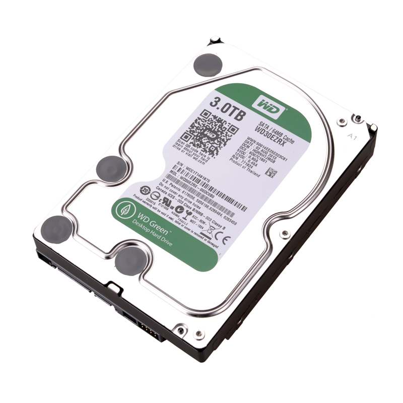 包邮 WD/西部数据 WD30EZRX 3T 台式机 绿盘3t/tb SATA3 64M