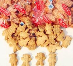 正品特价上海康元食品小熊 动物饼干约65g休闲零食点心 25包包邮