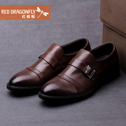 Red Dragonfly genuine leather men's shoes new comfort foot business dress shoes men's wear