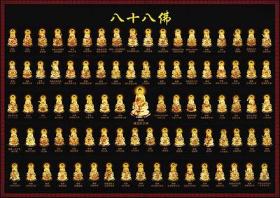 新款dmc十字绣正品客厅大画巨作88佛八十八全佛图万佛之主