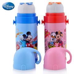 美国Disney/迪士尼卡通不锈钢保温杯学生儿童水杯水壶正品 送背带