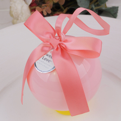 千缘爱 新款欧式创意圆球喜糖盒子 个性韩式结婚用品礼品袋喜糖盒