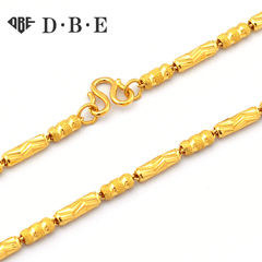 DBE珠宝 足金黄金项链男士款 纯金链子专柜正品情侣链时尚