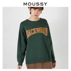 MOUSSY 2016秋冬 宽松 休闲 百搭 字母印花 针织衫 0109AV90-6380