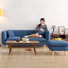 北欧小户型沙发布艺沙发组合北欧现代沙发可拆洗组合转角布艺沙发