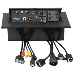 贝桥K518 高清(免焊)HDMI多媒体桌面插座多功能会议桌信息盒商用