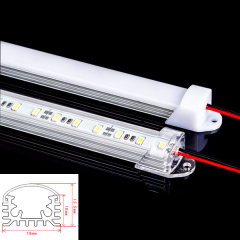 七彩LED贴片线条灯橱柜衣柜灯天花藏光灯 DC12V LED灯带铝材灯