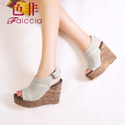 Non genuine Sheepskin fashion summer styles counters wedges women's Sandals WHB232703C