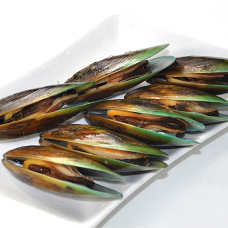 新西兰青口贝1000g/包即食进口海贝海鲜水产鲜活冷冻淡菜海虹包邮