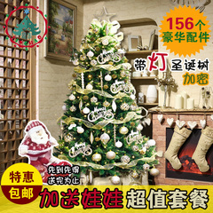 盈浩 圣诞树1.8米豪华发光套餐装饰树 1.5米加密圣诞树装饰品挂件