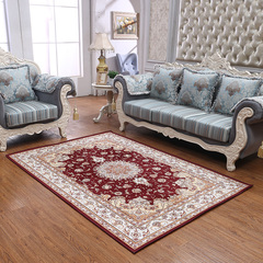 家用客厅卧室沙发茶几古典欧式田园图案地毯可水洗走廊电梯毯子