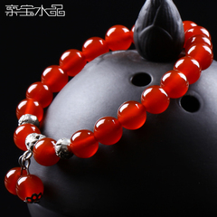 Precious Crystal Brazil Onyx bracelet lovers ox-blood red agate bracelets jewelry for men and women