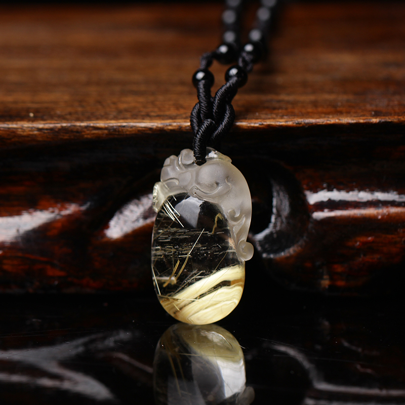 心韵 顶级全净体钛晶貔貅 小挂件