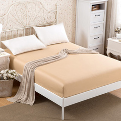 卡米尔全棉纯色床笠单件 纯棉床套席梦思床垫保护套床单1.5/1.8米