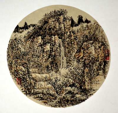 南京艺术学院 实力派画家 朱烨《团扇系列五》