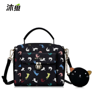 Bathe fish spring 2016 new purses ladies print fashion handbag shoulder bag fashion Messenger bags, Japan and South Korea
