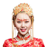Good pretty jewelry Royal style bridal tiara red cheongsam dress in period costume accessories Coronet show Wo clothing headwear