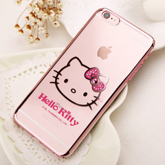 Hello kitty 苹果6S手机壳4.7奢华iphone6手机套透明轻薄日韩i6潮