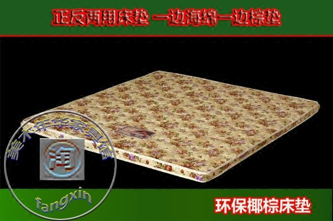 杭州特价环保天然9cm软硬两用床垫双面型榻榻米棕榈掌柜推荐新款
