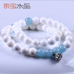 Precious Crystal white natural lapis lazuli, aquamarine bracelets often ladies fashion jewelry bracelets old friend activities