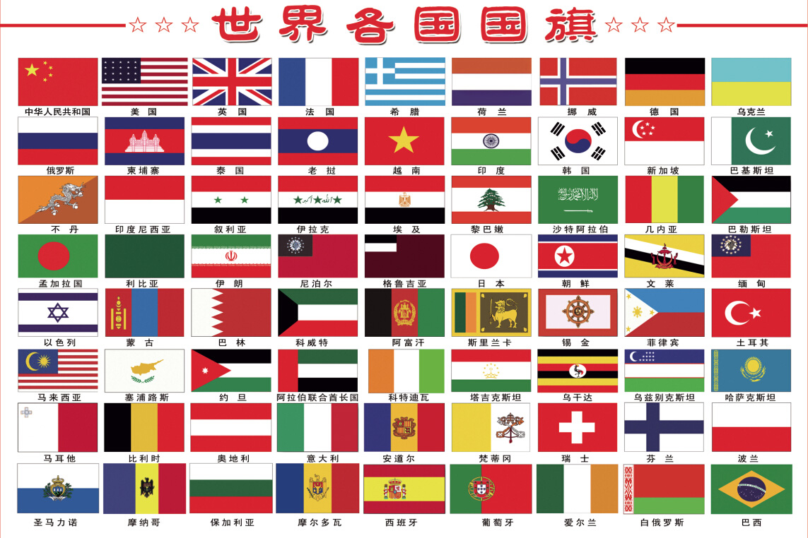 成人1000片木质拼图儿童益智玩具创意趣味男女孩礼物认知世界国旗