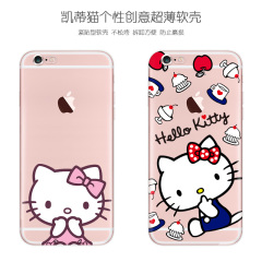 苹果7手机壳哈喽Kitty凯蒂猫iPhone6s plus卡通HELLO可爱5 se女款