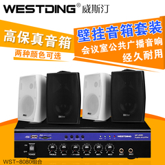 WESTDING/威斯汀 B04套装壁挂音箱 挂式音响喇叭会议室公共广播