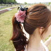 Xin Mei flower banana clip hair accessories Korean flower head vertical clip hair clip hairpin clip jewelry tiara